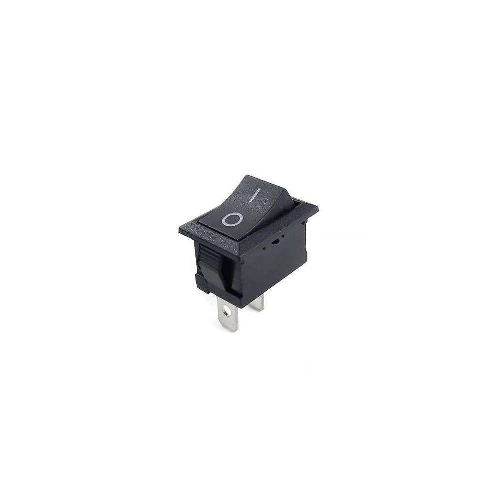 Black rectangular switch KCD1-11 2 pin - 125V/250V ON/OFF