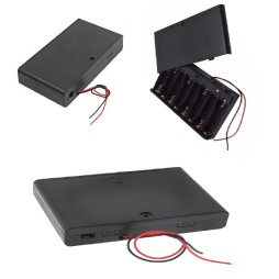 Box porta batterie 8 pile stilo AA 12V