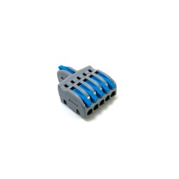 Connectors for electrical cables 2-3-4-5 pin wires with self-locking clamps