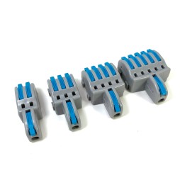 Connettori per cavi elettrici 2-3-4-5 fili pin con morsetti autobloccanti