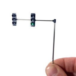 Double traffic light 3 signals in H0 / 00 scale with SMD micro LED model railway model railway