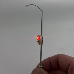 Street lamp + Traffic light 3 signals in H0 / 00 scale with SMD micro LED model train railway model railway