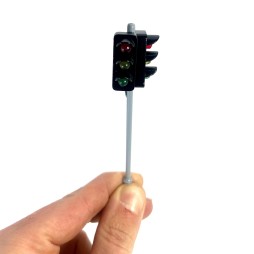 Double Traffic light 3 signals in 0 scale with SMD micro LED model train railway model railway