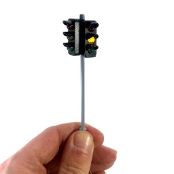 Double Traffic light 3 signals in 0 scale with SMD micro LED model train railway model railway