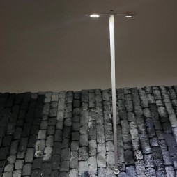 Lampione stradale in scala H0 con micro led SMD per modellismo e diorami