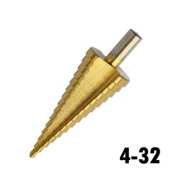 CONICAL STEPPED CUTTER SIZES: 4-12 / 4-20 / 4-32 MM