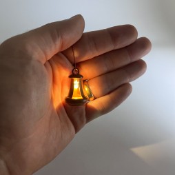 Lanterna palestinese per presepi e diorami con microlampada led