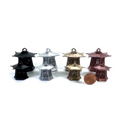 Japanese style lantern for cribs and dioramas with micro led