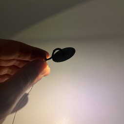 Lampione da parete per presepi e diorami con microlampada