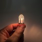 Palestinian lantern for cribs and dioramas with warm white micro lamp