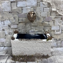 Testa di leone per erogazione acqua fontana ideale per presepi e diorami