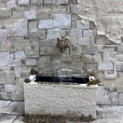 Testa di leone per erogazione acqua fontana ideale per presepi e diorami