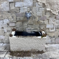 Lion's head for water fountain dispensing ideal for cribs and dioramas