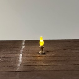 Lanterna da tavolo per presepi e diorami con micro lampada luce calda