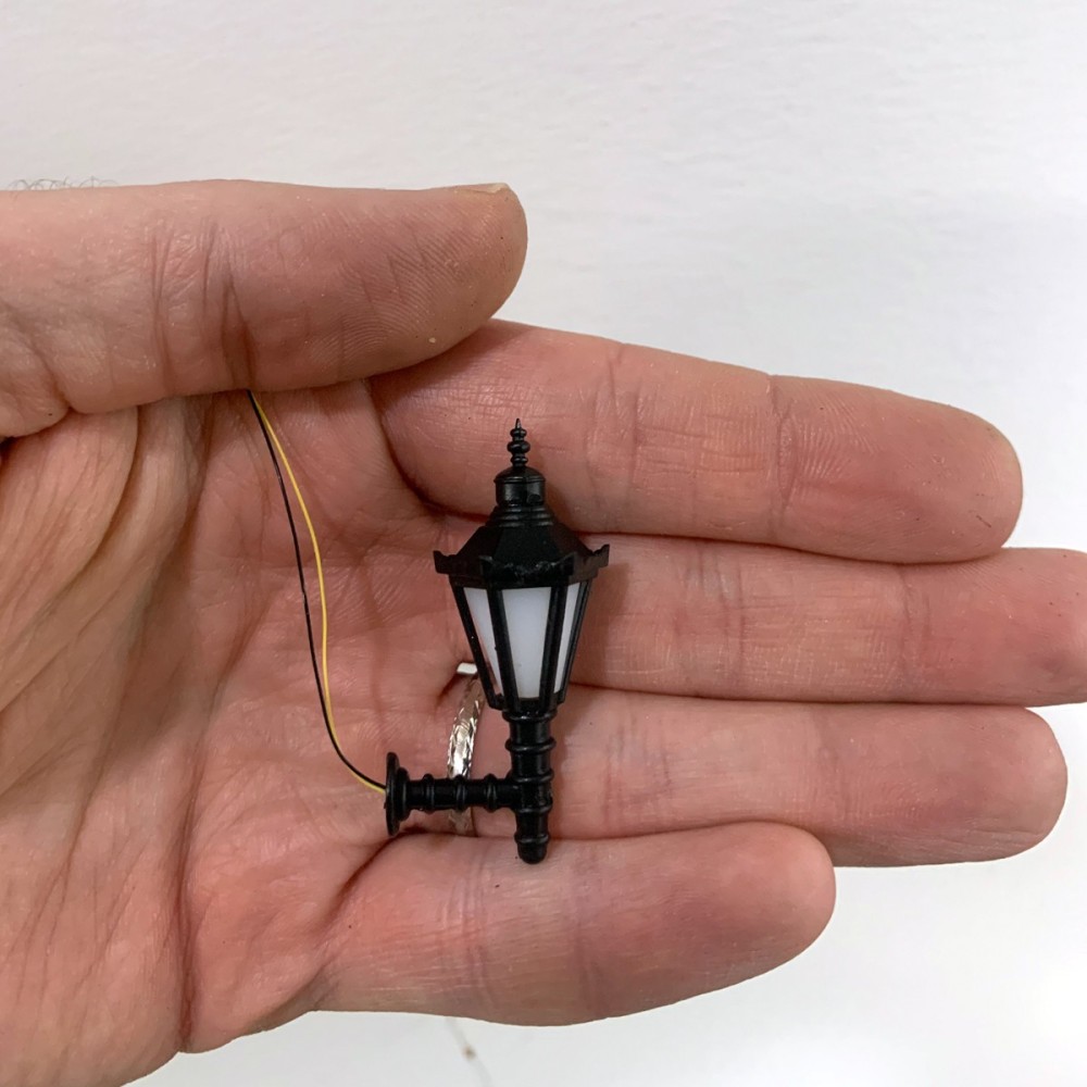 Lanterna stile 900 per presepe e diorama con microlampada led