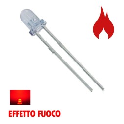 Diode led 3 mm candle flickering red