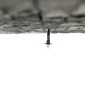 Micro Lampione soffitto per presepi e diorami con micro lampada 12v colore nero